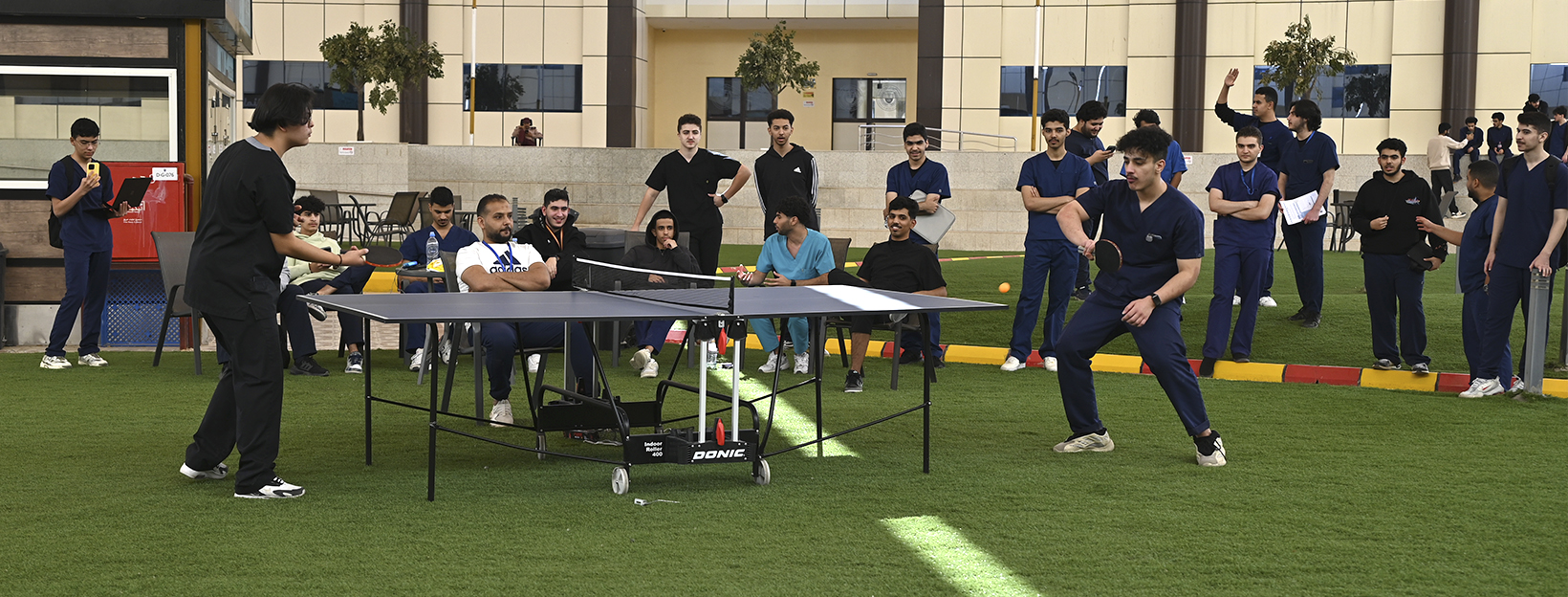 The final match of the Rayan Table Tennis League